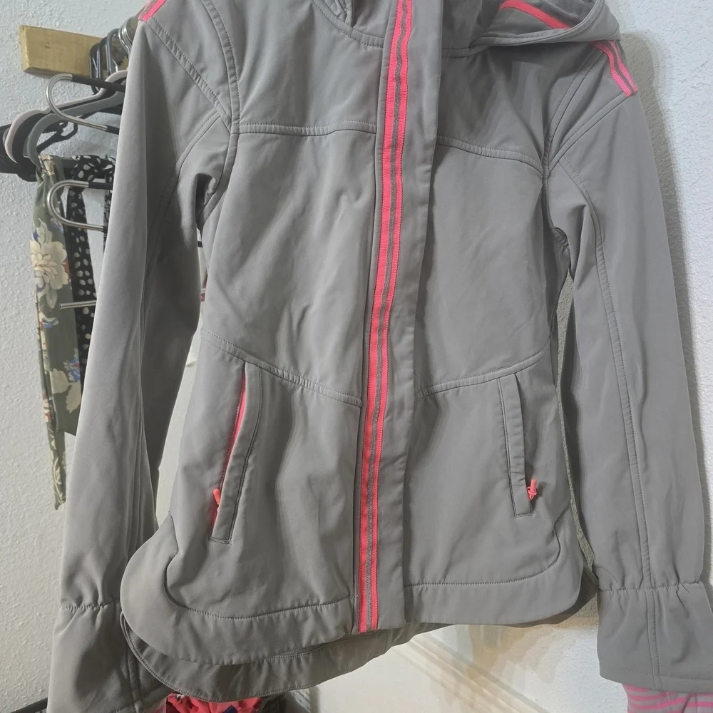 Ivivva Gray Jacket with Pink Accents
